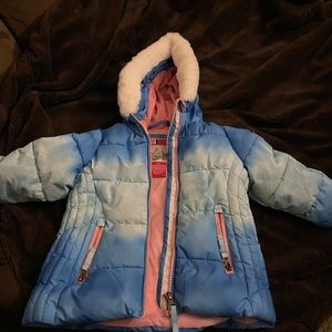 Barley worn girls winter jacket from Costco